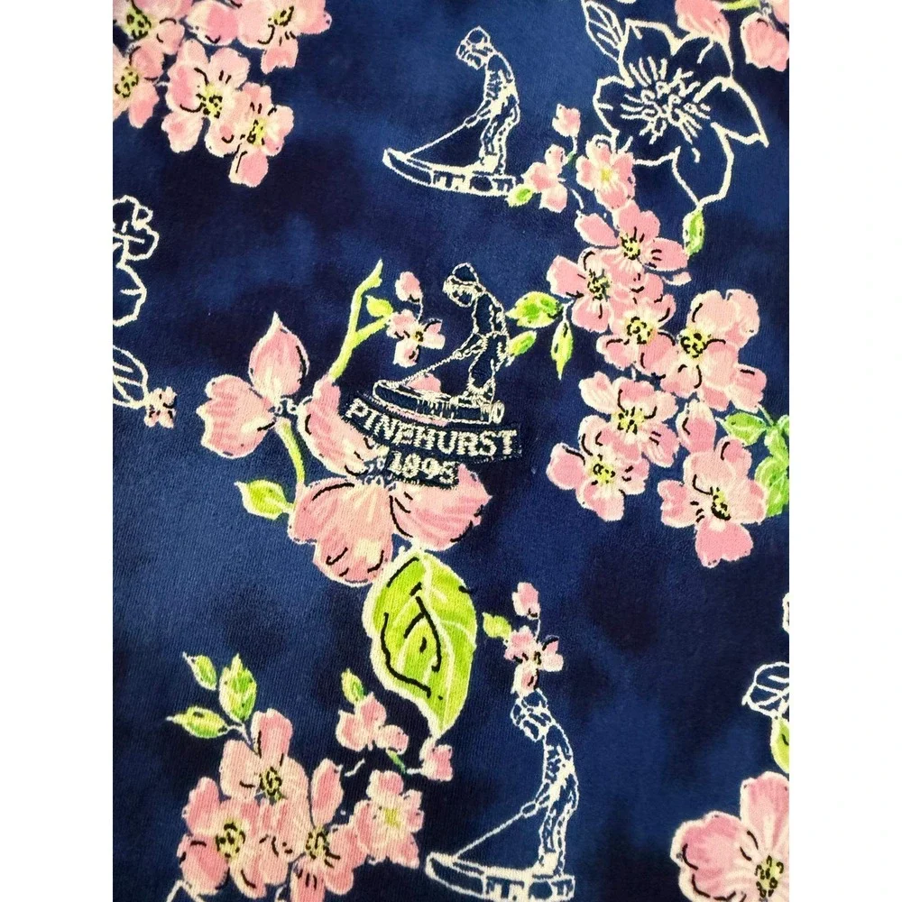 IBKÜL Pinehurst 1895 Golf Dress XL Blue Pink Floral Putter Boy UPF 50+ Cooling - Picture 8 of 8
